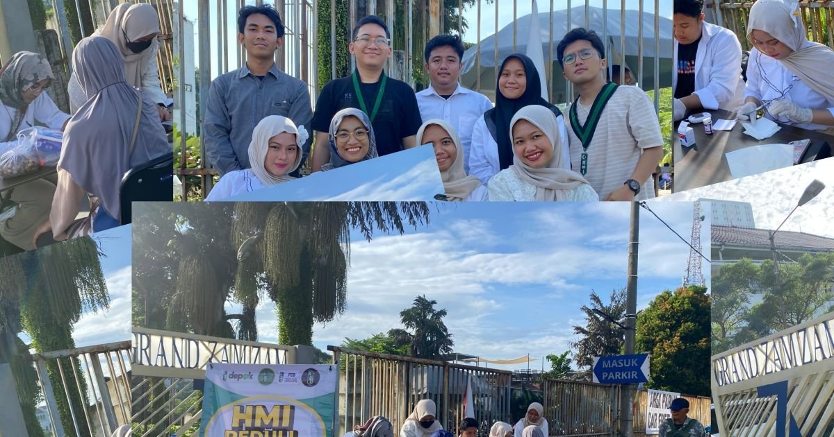 Mahasiswa Farmasi HMI FEB JGU Pimpin Layanan Kesehatan di CFD Margonda