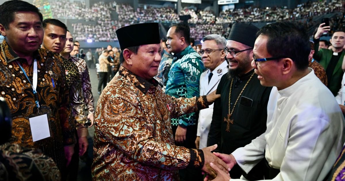 Panglima TNI Dampingi Presiden Prabowo Hadiri Perayaan Natal Nasional 2025 di GBK