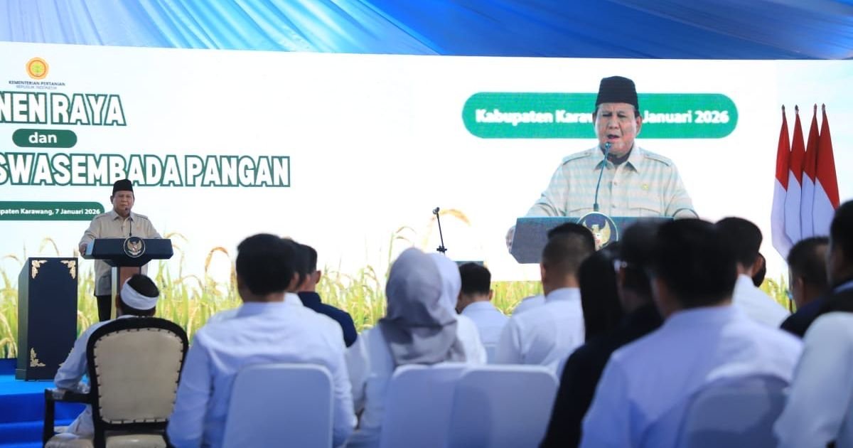 Wabup Bogor Hadiri Panen Raya Padi dan Pengumuman Swasembada Pangan Nasional di Karawang
