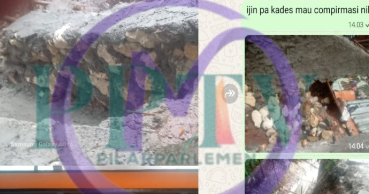 Diduga Gunakan Material Batu kurang kwalitas Pekerjaan Drainase Desa Nambo Jadi Sorotan