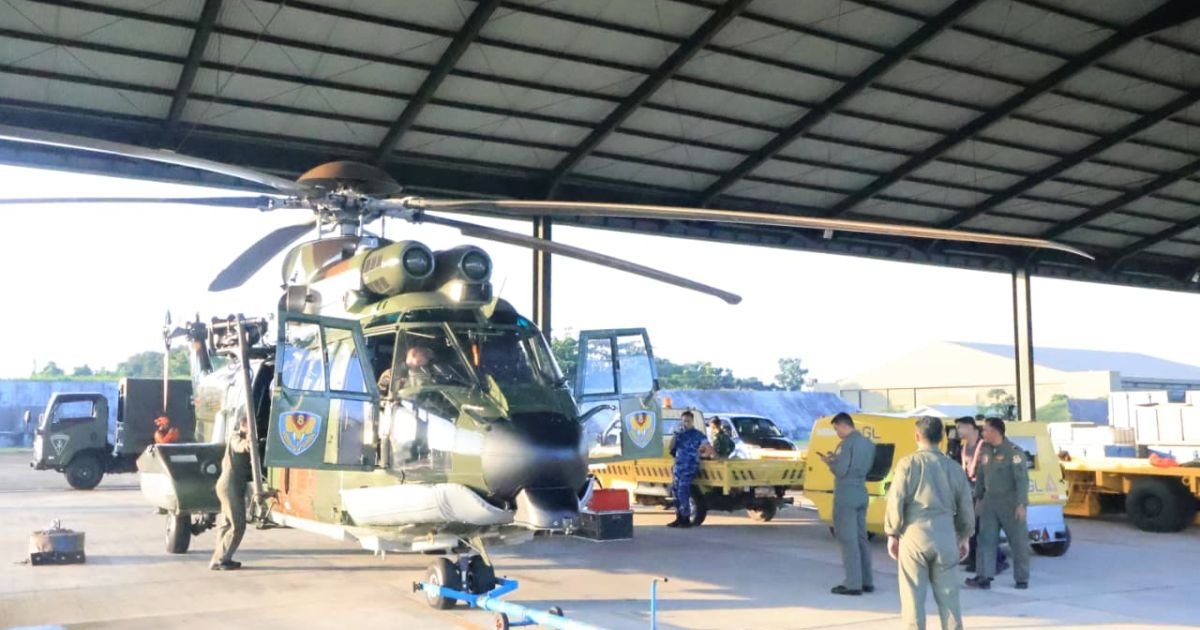 Lanud Sultan Hasanuddin Kembali Kerahkan Helikopter Caracal Dan Boeing Intai Strategis, Lokasi Jatuhnya Pesawat ATR 42-500 Berhasil Diidentifikasi
