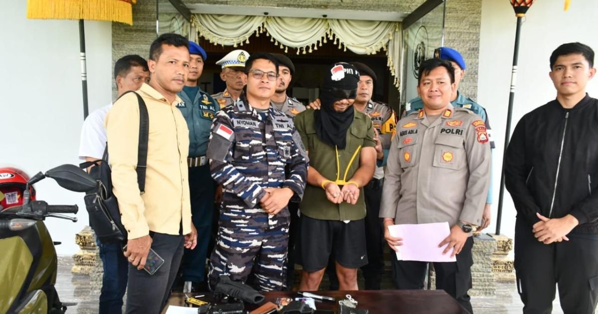 TNI AL Berhasil Amankan Terduga Tersangka Penjualan Senjata Api Ilegal di Bali