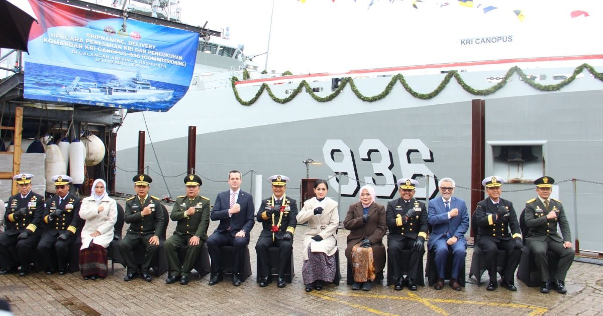 PERKUAT SURVEI DAN PEMETAAN HIDROGRAFI, KRI CANOPUS-936 RESMI PERKUAT JAJARAN TNI AL