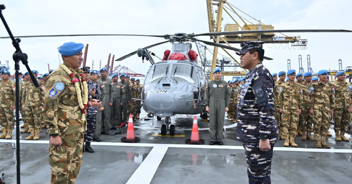 KASAL SAMBUT KEPULANGAN KRI SIM-367 DI TANAH AIR SETELAH TUNTASKAN SATGAS MTF KONGA XXVIII-P/UNIFIL