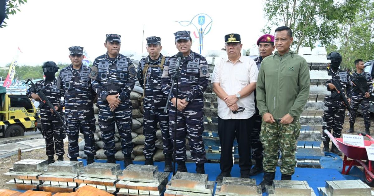 TNI AL Gelar Latihan Anti Akses dan Anti Amfibi, Pamerkan Tangkapan Timah dan Logam Tanah Jarang Senilai Rp173,6 Miliar