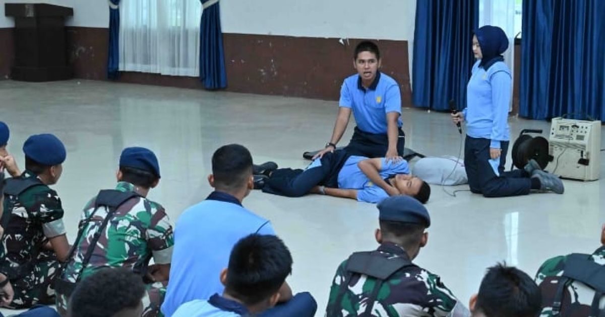 Perkuat Kesiapan Medis, Profesional dan Tanggap Darurat, Personel Lanud Sjamsudin Noor Ikuti Simulasi CPR
