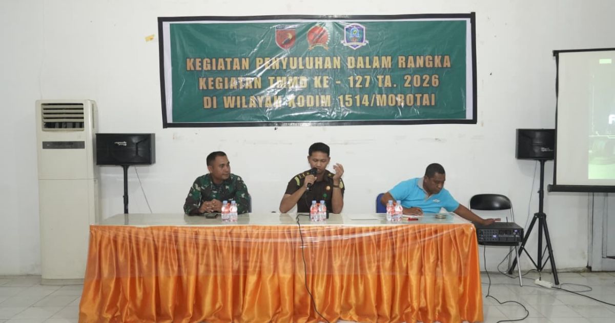 Satgas TMMD Ke-127 Kodim 1514/Morotai Gelar Penyuluhan Antikorupsi dan Pertanian di Desa Darame
