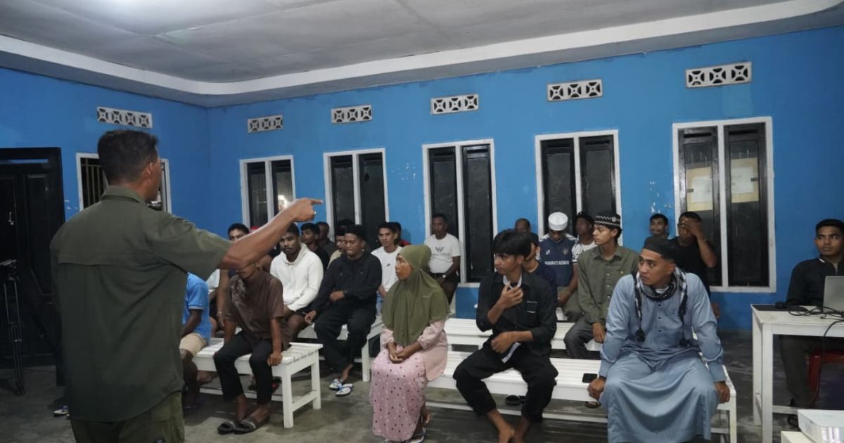 Satgas TMMD Ke-127 Kodim 1514/Morotai Gelar Penyuluhan Bahaya Radikalisme dan Kesehatan di Daruba Pantai