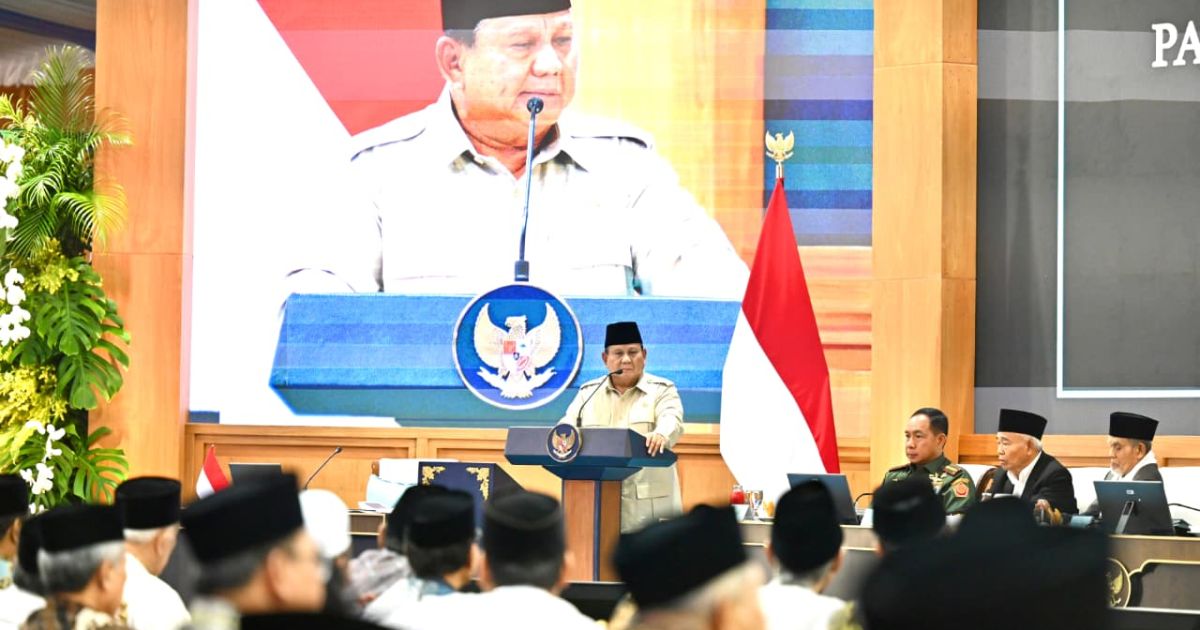 Panglima TNI Hadiri Silaturahmi Presiden Prabowo dengan Kiai dan Tokoh Organisasi  Islam