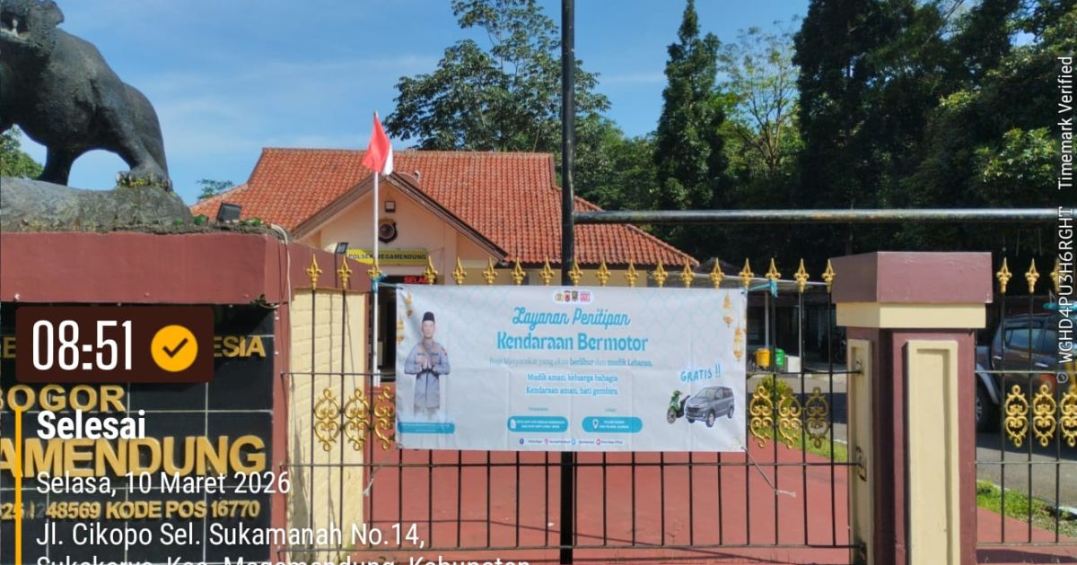 Polsek Megamendung Hadir Untuk Masyarakat Siap Melayani Penitipan Kendaraan serta Barang Berharga Lainnya Yang Ditinggal Mudik Agar Lebih Aman, TIDAK DIPUNGUT BIAYA APAPUN