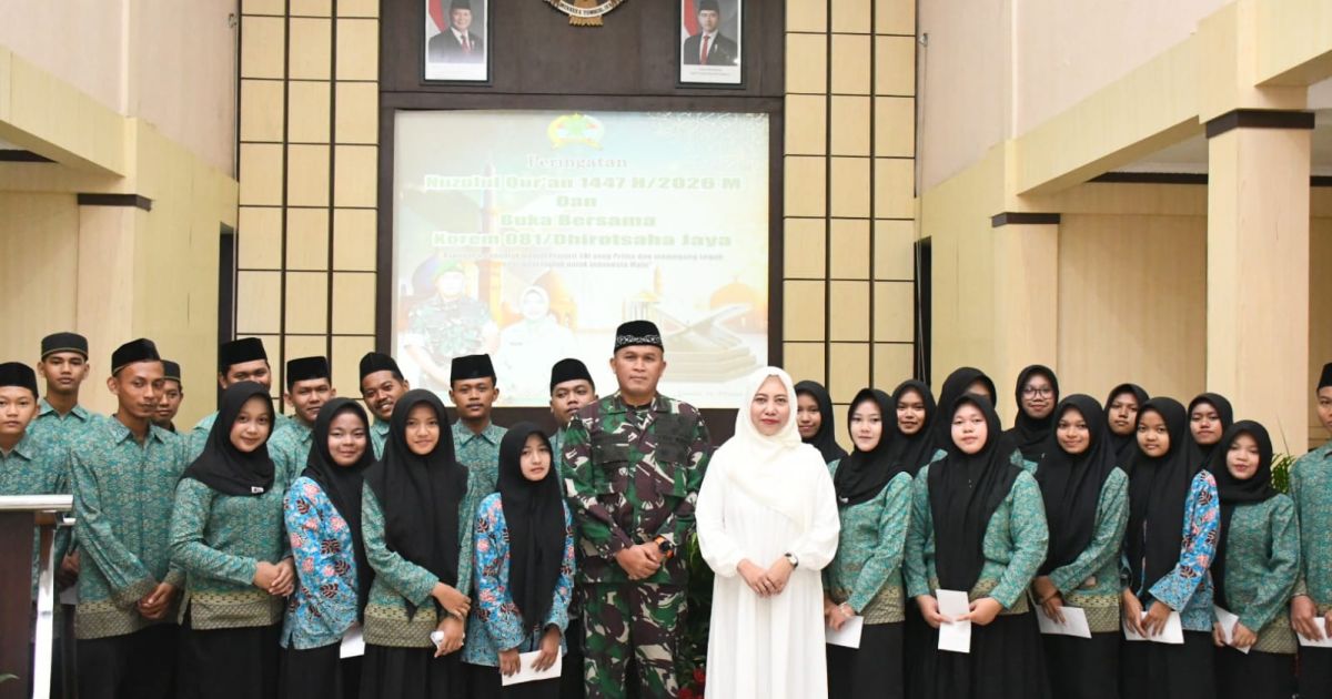 Korem 081/DSJ Gelar Nuzulul Quran dan Buka Puasa dengan Anak-Anak Panti Asuhan
