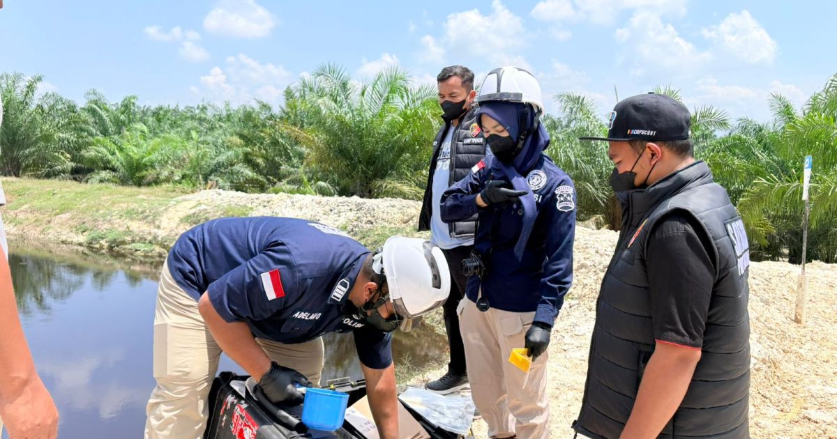 Polres Nagan Raya Gandeng Puslabfor Mabes Polri Periksa Dugaan Pencemaran Limbah PT Ensem Lestari Jaya