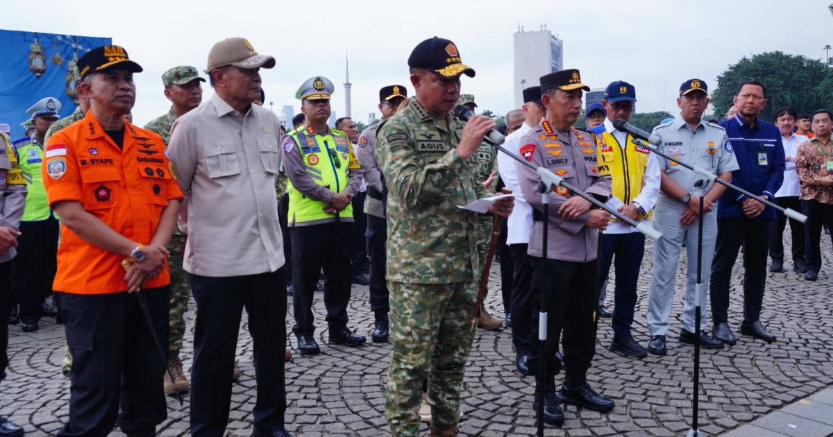 Panglima TNI dan Kapolri Pimpin Apel Gelar Pasukan Operasi Ketupat 2026 di Monas