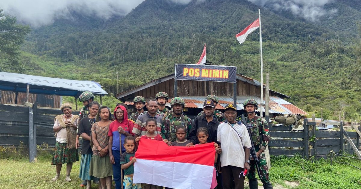 Warga Kampung Mimin Kembali ke Kampung Halaman: Merasa Aman setelah Kehadiran Satgas Yonif 751/VJS di Mimin– Distrik Oksop