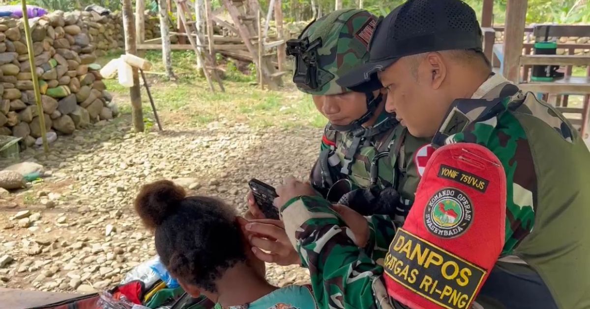 Pos Selal Satgas Swasembada Yonif 751/VJS Layani Pengobatan Gratis untuk Warga Beringin