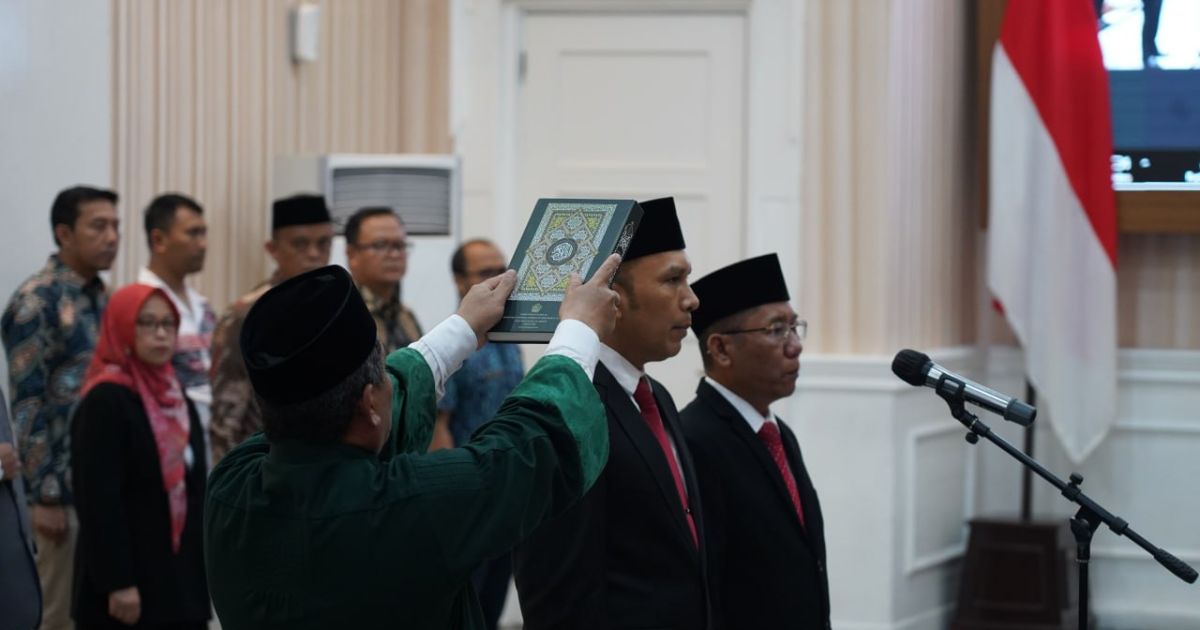 Hadiri Pelantikan, Ketua DPRD Kota Bogor Titip Pesan untuk Direksi Baru Tirta Pakuan