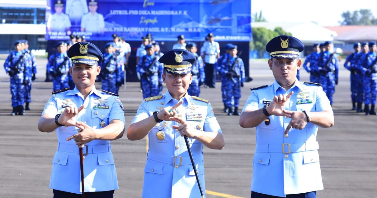 Komandan Lanud Sultan Hasanuddin Hadiri Sertijab Danskadron Udara 11