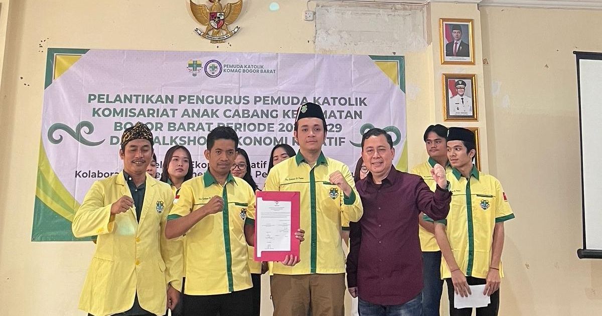 Pemuda Katolik KOMAC Bogor Barat resmi dilantik periode 2026-2029. Fokus pada kolaborasi ekonomi kreatif lintas sektor dan penguatan sinergi lintas iman.
