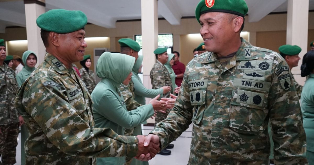 20 Prajuritnya Naik Pangkat, Danrem Untoro Ingatkan Tanggung Jawab Kian Besar