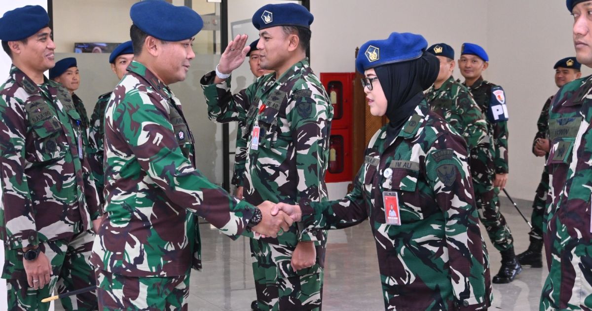 Komandan Lanud Sultan Hasanuddin Pimpin Laporan Korps Kenaikan Pangkat 21 Perwira