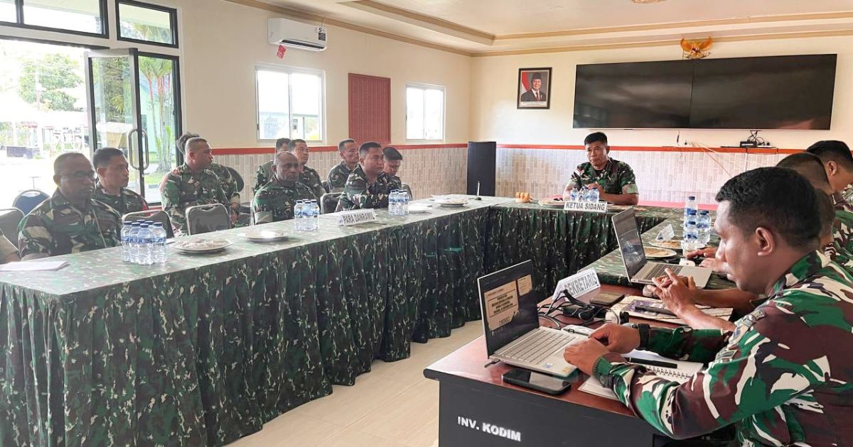 Kodim 1710/Mimika Gelar Sidang Pankar UKP Periode 1 Oktober 2026