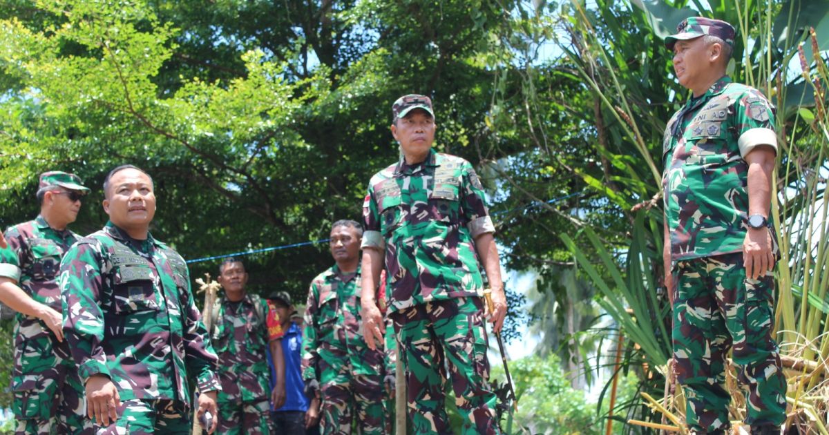 Dorong Konektivitas dan Pertumbuhan Ekonomi, Dandim 1310/Bitung Dampingi Pangdam XIII/Merdeka Tinjau Pembangunan Jembatan Perintis Garuda