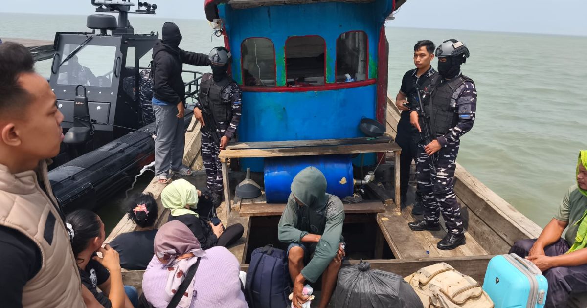 TNI Gagalkan Penyelundupan PMI Non Prosedural di Perairan Asahan