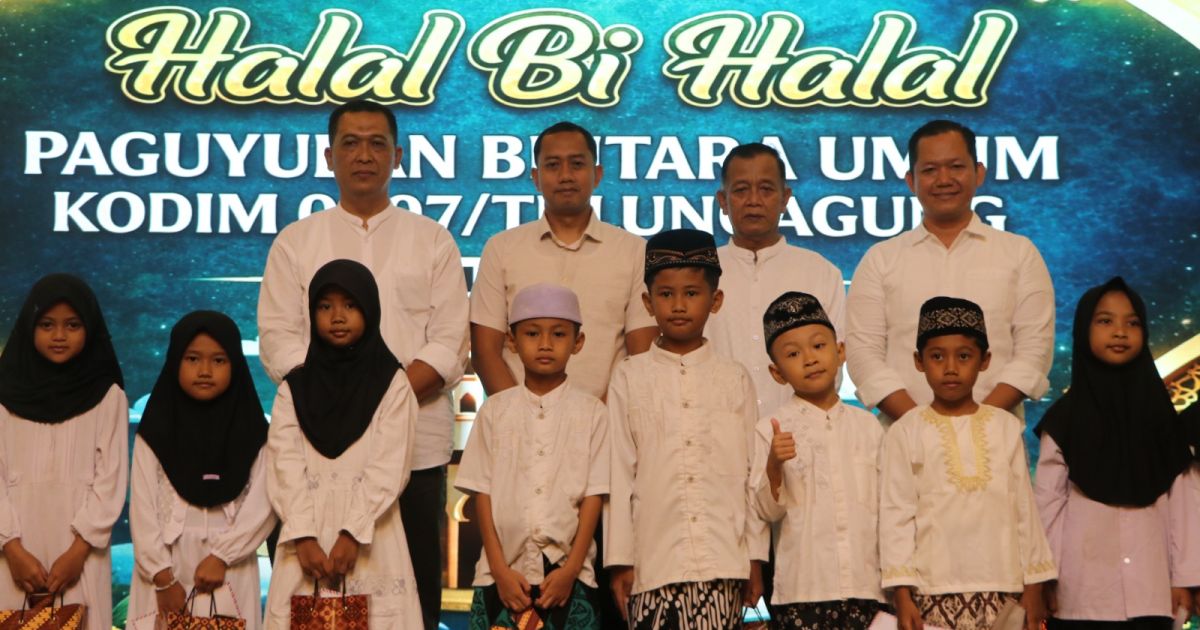 Paguyuban Bintara Umum Kodim Tulungagung Gelar Reuni Akbar dan Halal Bihalal