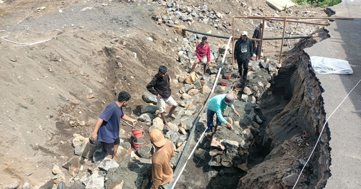 Pembangunan Jembatan Beton Mulai Dikebut di Girian Indah, Dandim 1310/Bitung Pastikan Pekerjaan Selesai Tepat Waktu