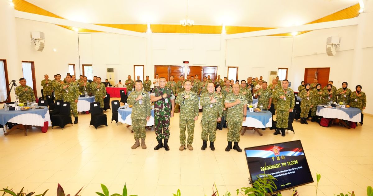 Kasetum TNI Buka Rakornisset, Dorong Inovasi dan Efisiensi Kesekretariatan TNI