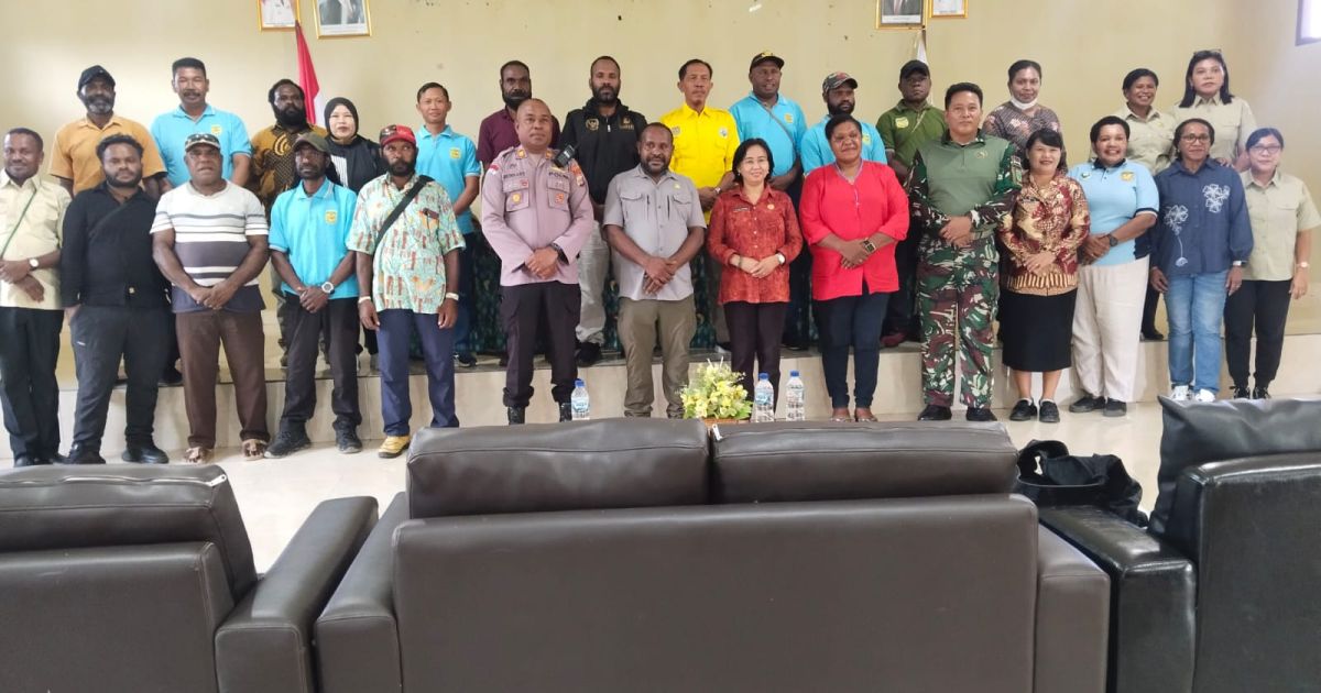 Perkokoh Sinergitas, Danramil Kuala Kencana Hadiri Tatap Muka Bersama Pejabat Distrik