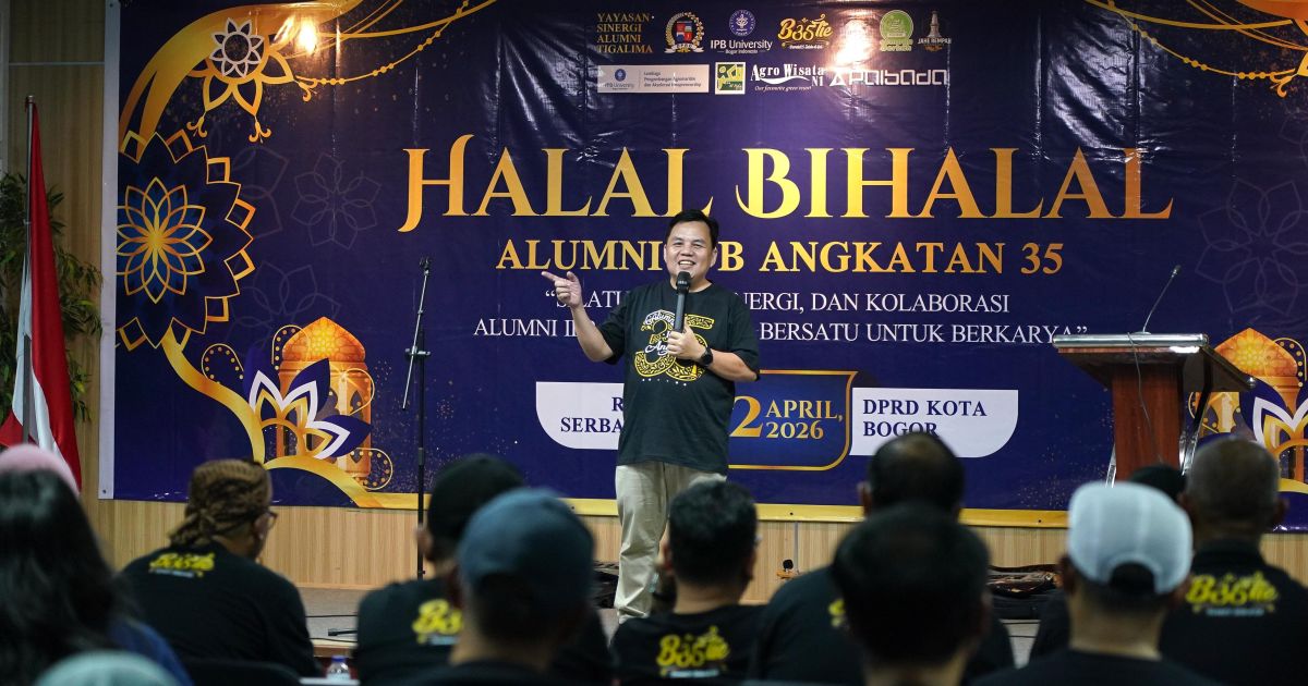 Hadiri Halal Bihalal Alumni IPB 35, Ketua DPRD Bogor Apresiasi Peluncuran Yayasan