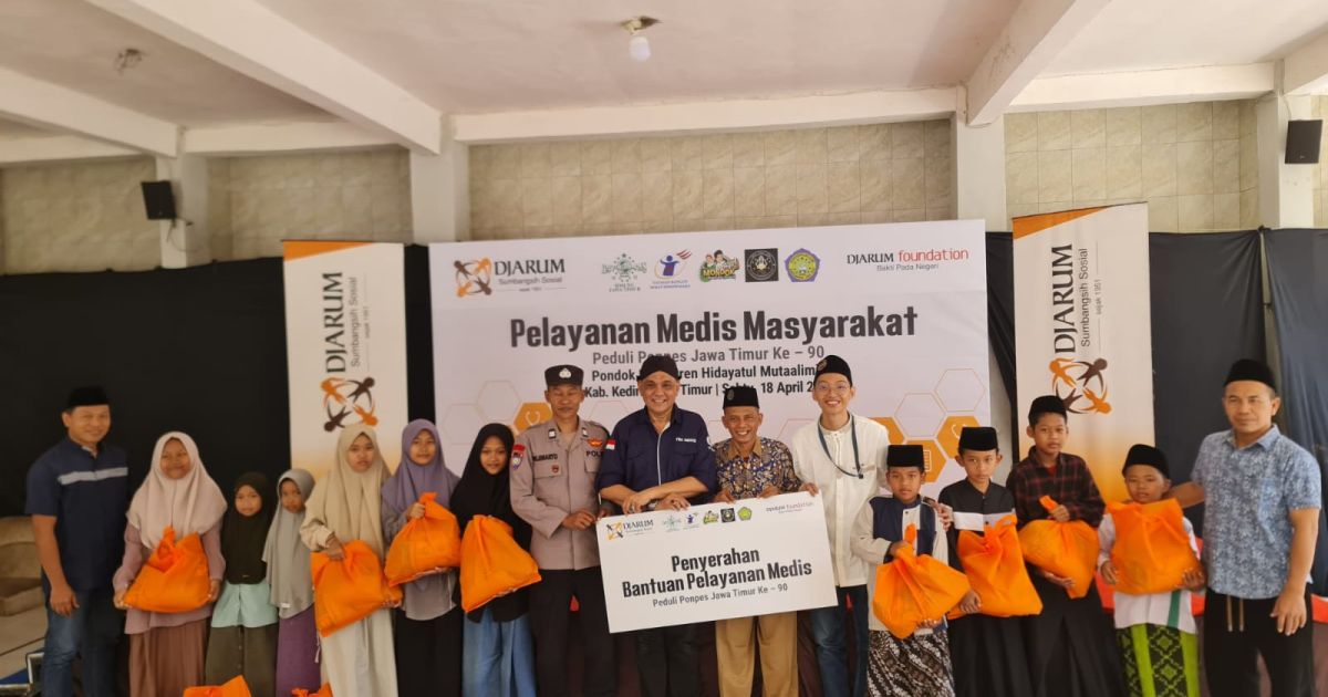 Antusias Baksos Djarum Foundation - YBSI ke 90 PP Hidayatul Muttaalimin Kediri Diikuti 617 Warga Sumber Cangkring Gurah