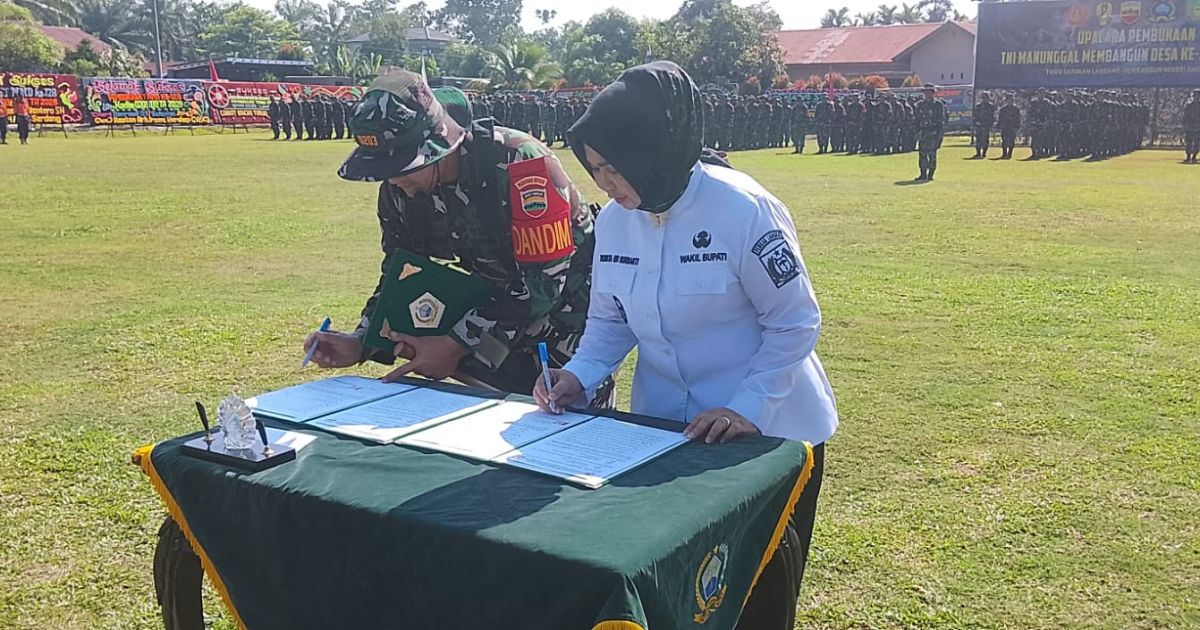 TMMD 128 Kodim 0203/Lkt Resmi Dibuka,Wujudkan Pembangunan Wilayah Pedesaan