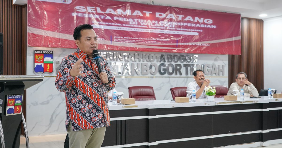 Hadiri Pelatihan Perkoperasian, Ini Pesan Ketua DPRD Kota Bogor Adityawarman Adil