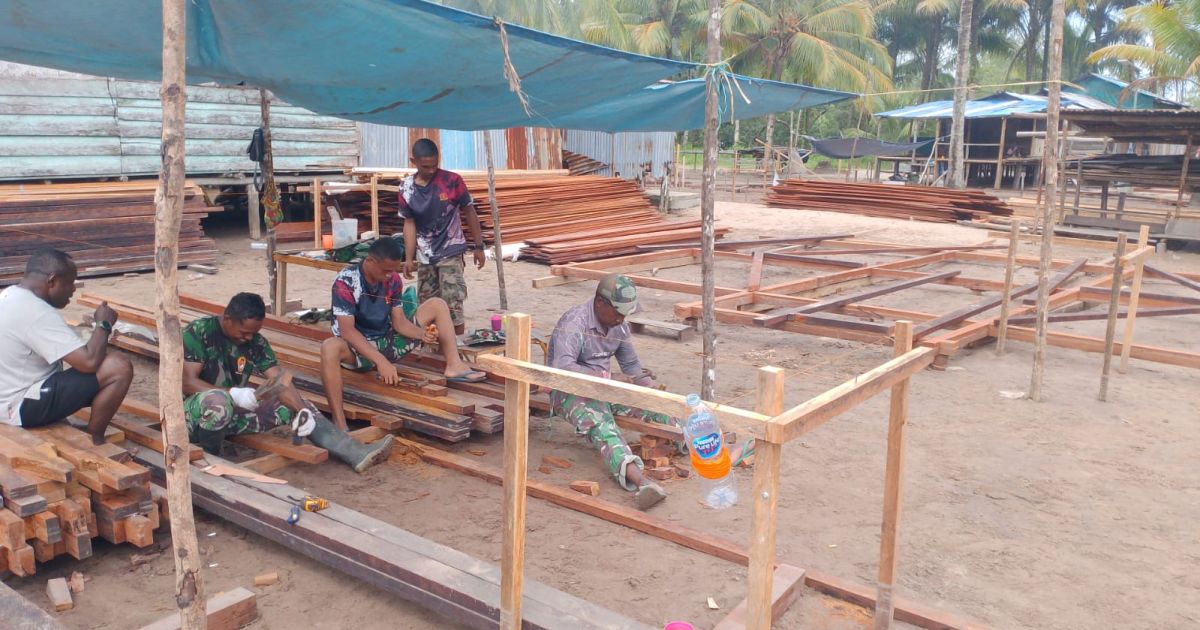 Masuk Hari Kedua TMMD Ke-128, Personel Satgas Kejar Progres Sasaran Fisik