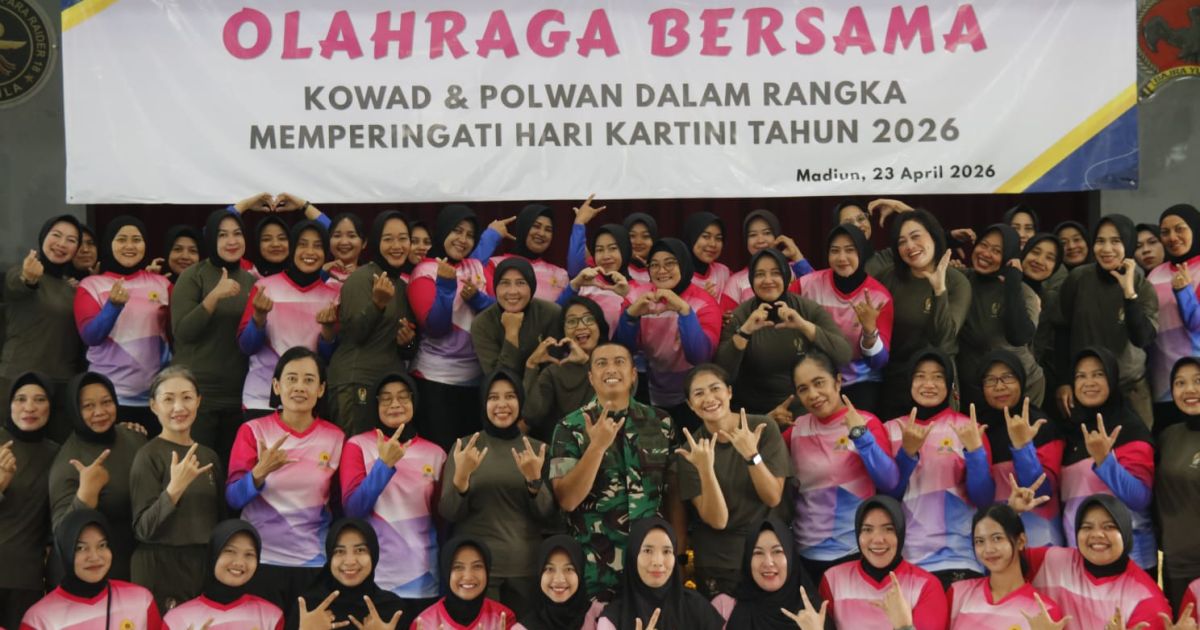 Semangat Kartini Menggelora Saat Kowad dan Polwan di Madiun Perkuat Soliditas