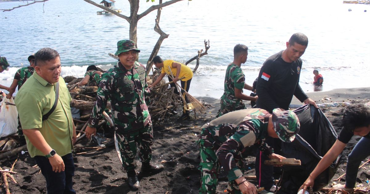Libatkan TNI, Polri, Pemerintah Daerah dan Masyarakat, Dandim 1310/Bitung Pimpin Gerakan Indonesia Asri di Makawidey