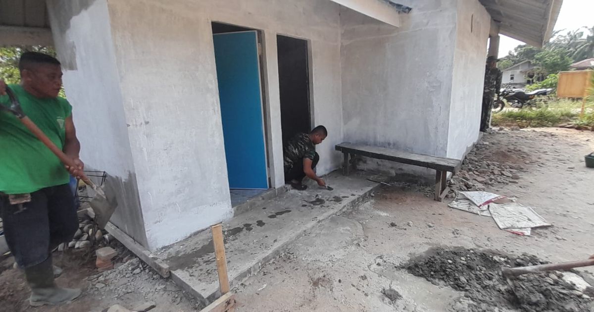 Hari ke-6 ,Satgas TMMD 128 Gebang  Genjot Pembangunan MCK ,Wujudkan Sanitasi Sehat