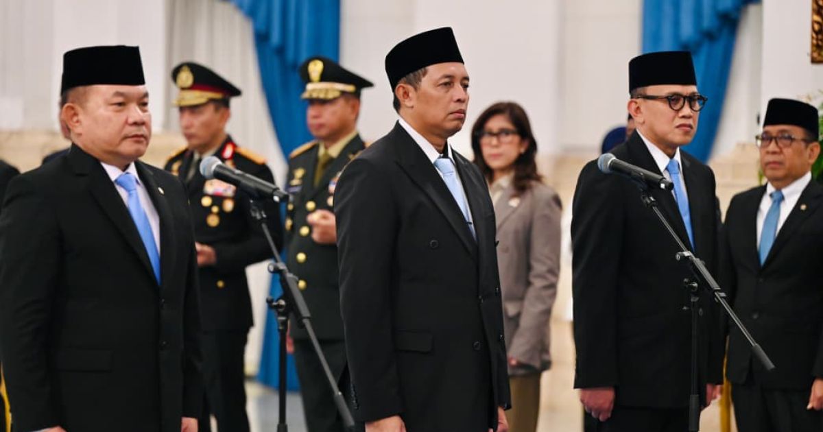 Panglima TNI Hadiri Pelantikan Menteri dan Pejabat Pemerintah Kabinet Merah Putih di Istana Negara