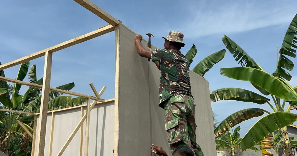 Sentuhan Kasih TNI: Program RTLH TMMD 128 Langkat Tingkatkan Kualitas Hidup Warga