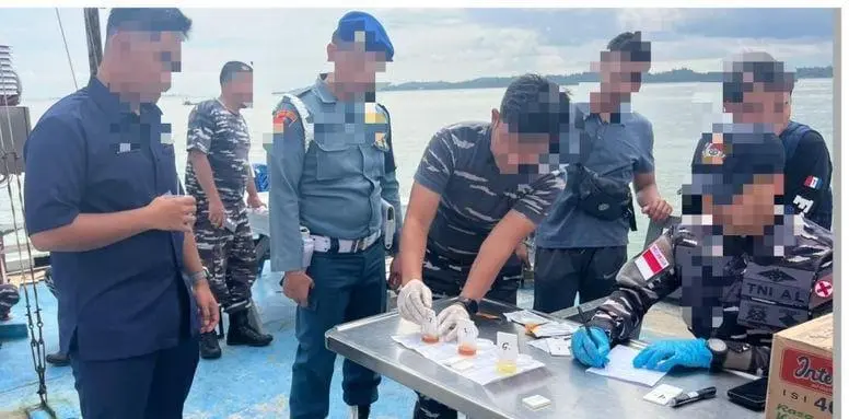 TNI AL Gagalkan Pelanggaran Pelayanan dan Temukan Dugaan Penggunaan Narkotika di Perairan Kepulauan Riau 