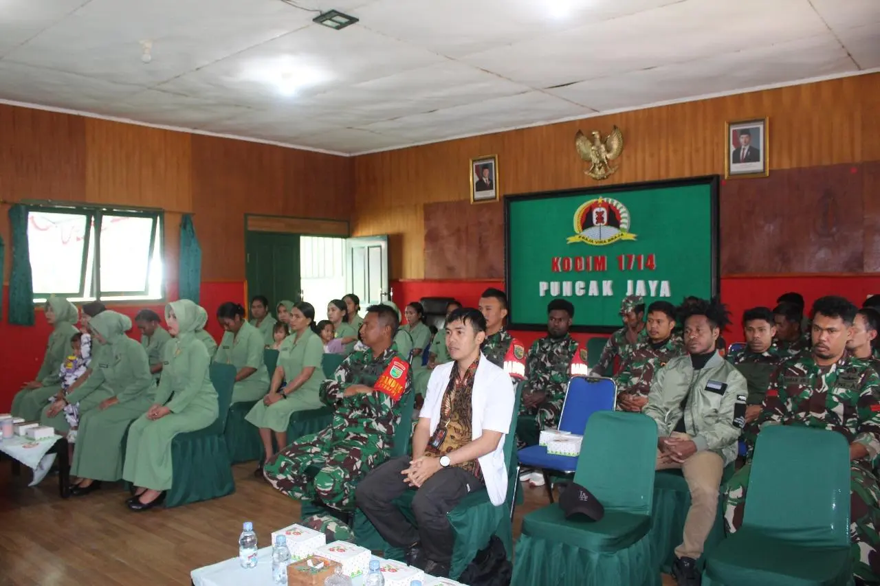 Kodim 1714/PJ Laksanakan Penyuluhan Kesehatan Waspadai Penyakit Infeksi Menular Seksual dan HIV-AIDS