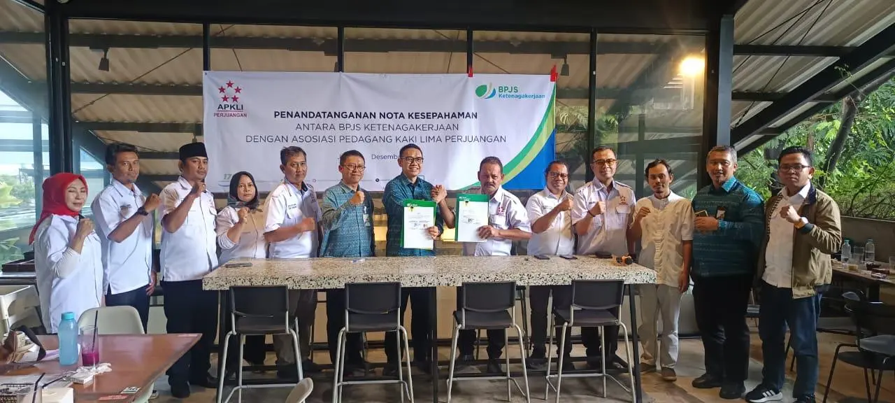 Untuk Gapai Target Presiden Prabowo 63 Juta Peserta 2026, BPJS Ketenagakerjaan Gandeng APKLI Perjuangan