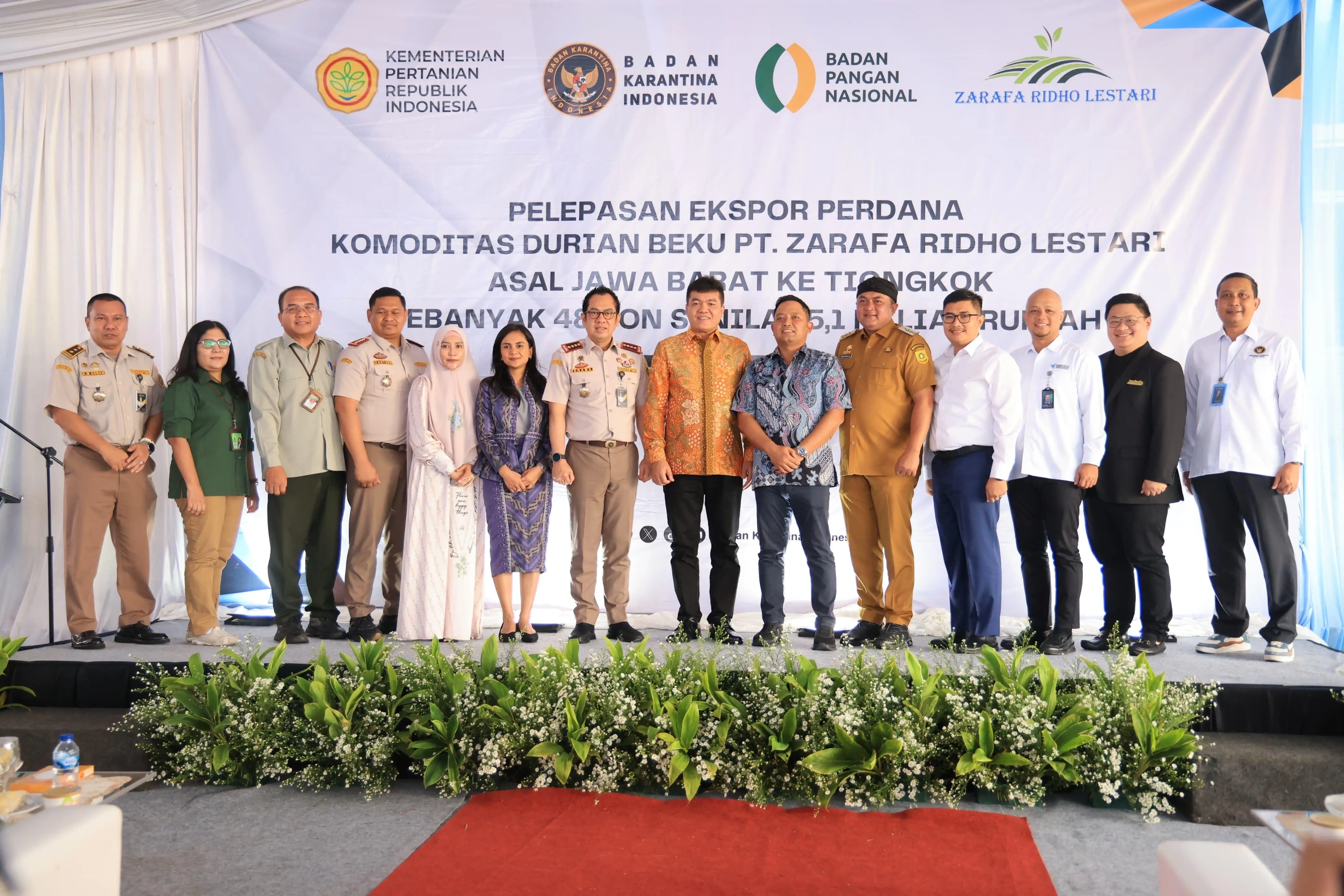 Ekspor Perdana Durian Beku Bogor Tembus Pasar Tiongkok, Bupati Rudy: Tonggak Sejarah Hortikultura Daerah