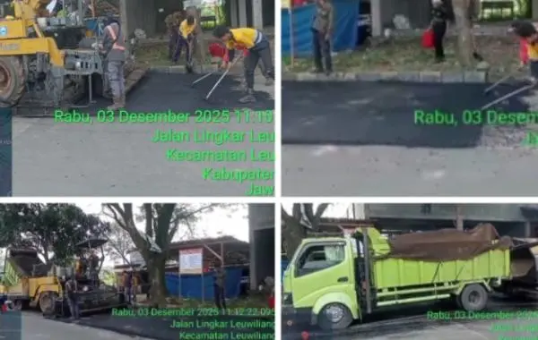 Dinas PUPR Laksanakan Pemeliharaan Jalan Lingkar Leuwiliang sebagai Wujud Kepedulian kepada Masyarakat