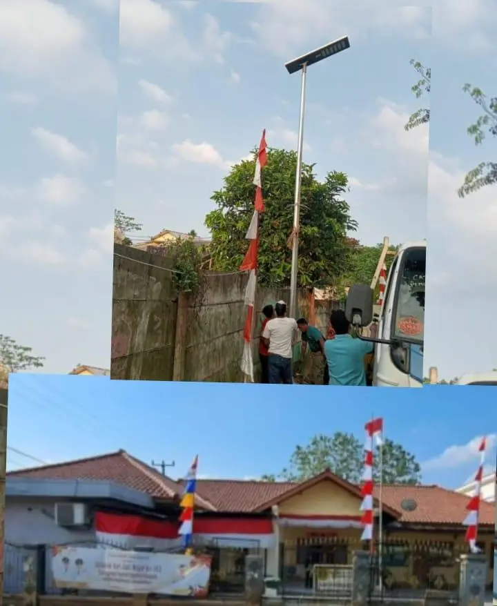 Program Pemasangan PJU di Desa Bojong Terus Berjalan, Camat Lakukan Monitoring