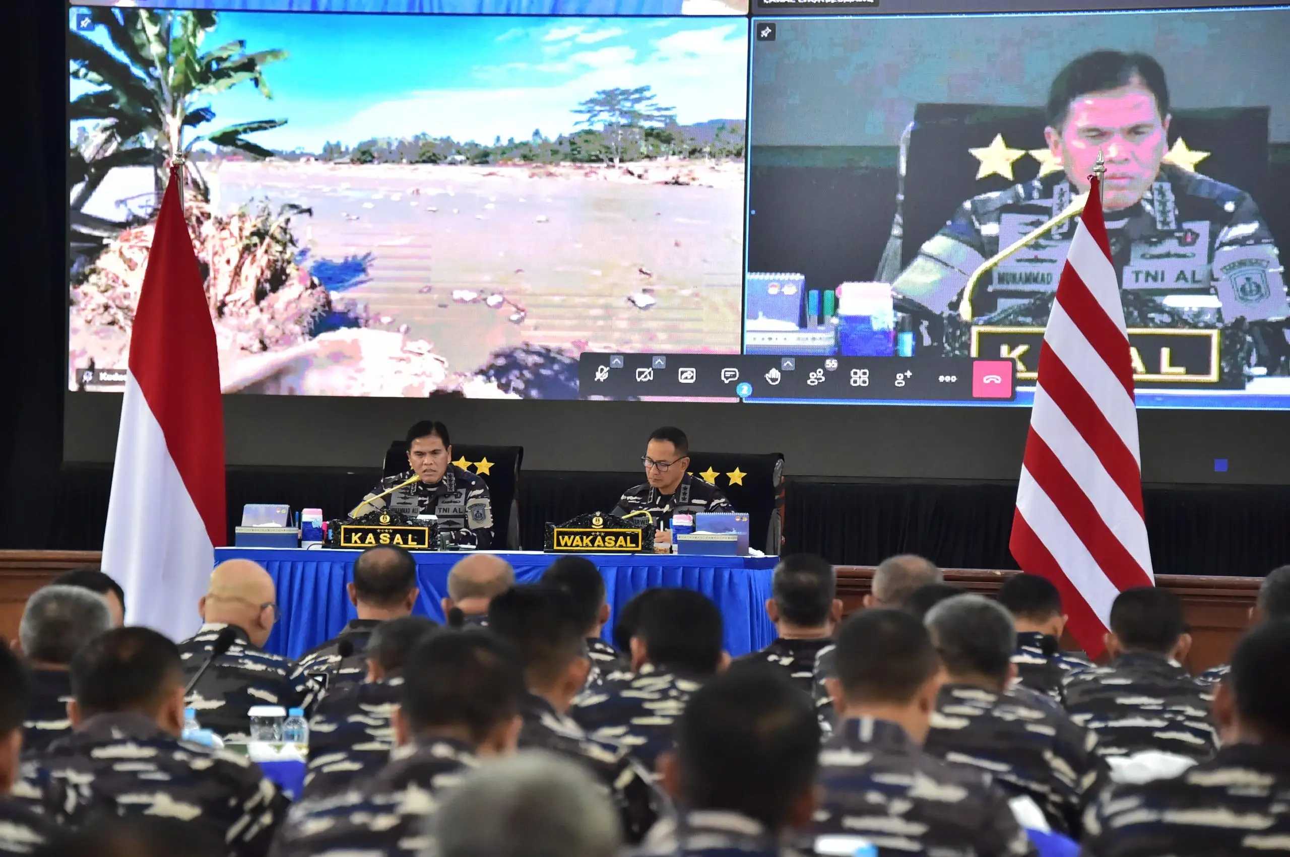 Apel Komandan Satuan TNI AL Focuskan Penanggulangan Bencana di Wilayah Sumatera 