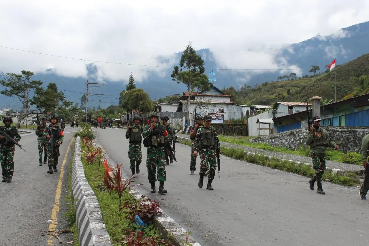 Konflik Perang Suku di Kabupaten Puncak Jaya Berhasil Diredam TNI Kodim 1714/Puncak Jaya