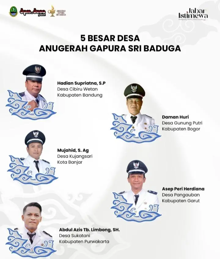 Desa Gunung Putri Masuk 5 Besar Anugerah Desa Sri Baduga Jawa Barat  ‎
